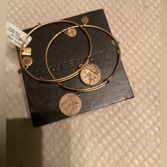 ALEX AND ANI BRACELETS…..4 charms ZTA , 2 YANKEES and ENERGY - Picture 1 of 4